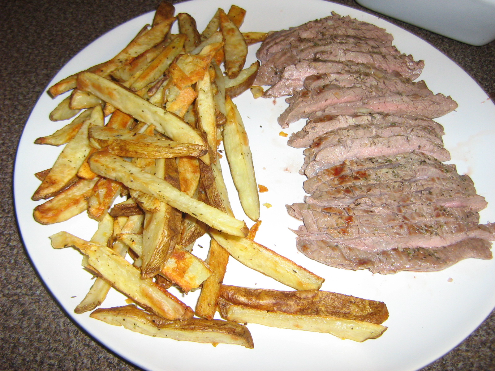 Janis Cooks Grilled Flank Steak and Oven Fries